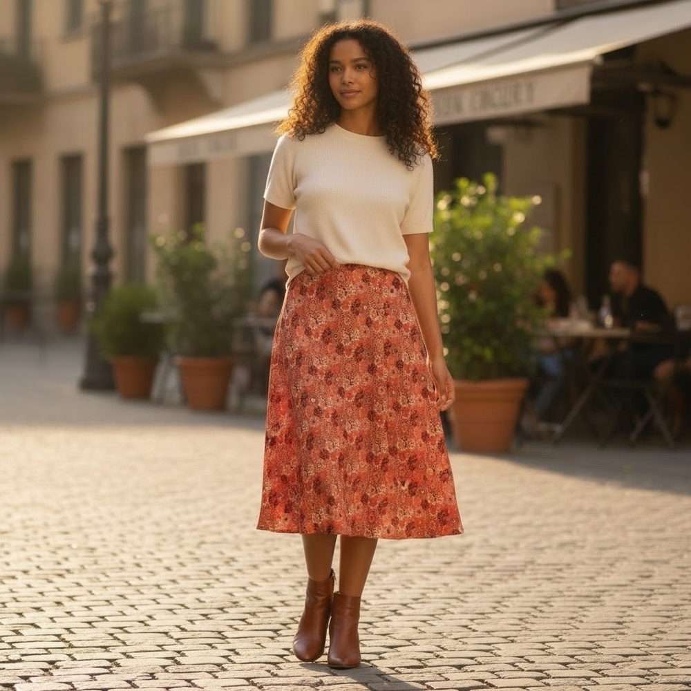 NY&Co. Silk A-Line Skirt